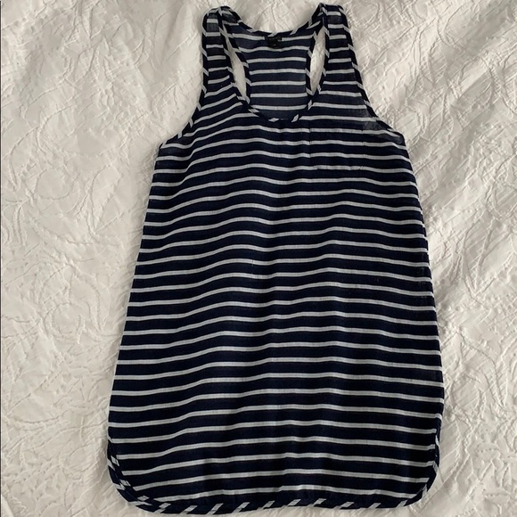 J. Crew Striped Swimsuit Coverup - Picture 2 of 6